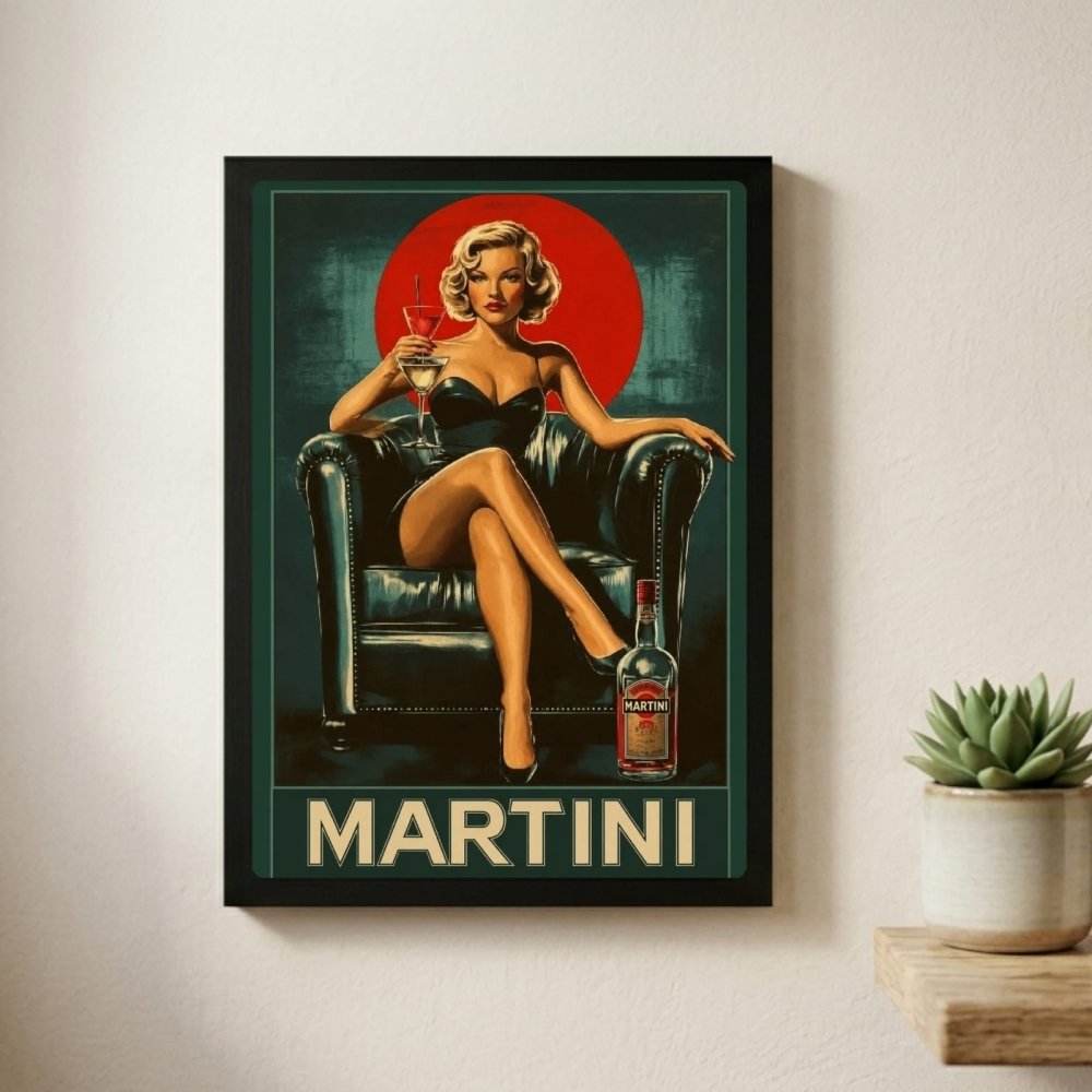 bar and restaurant decoration, martini marilyn monroe - Vibes Districtbar and restaurant decoration, martini marilyn monroe poster GoldVibes District