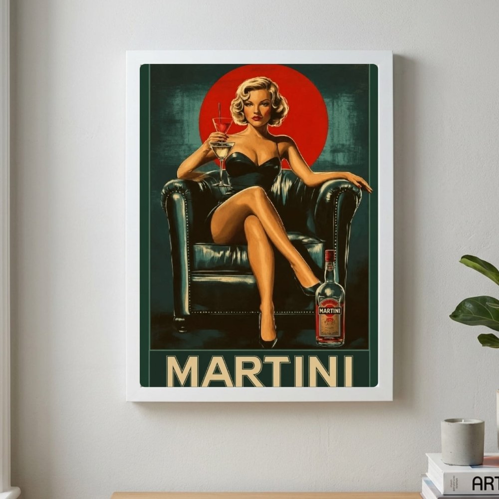 bar and restaurant decoration, martini marilyn monroe - Vibes Districtbar and restaurant decoration, martini marilyn monroe poster GoldVibes District