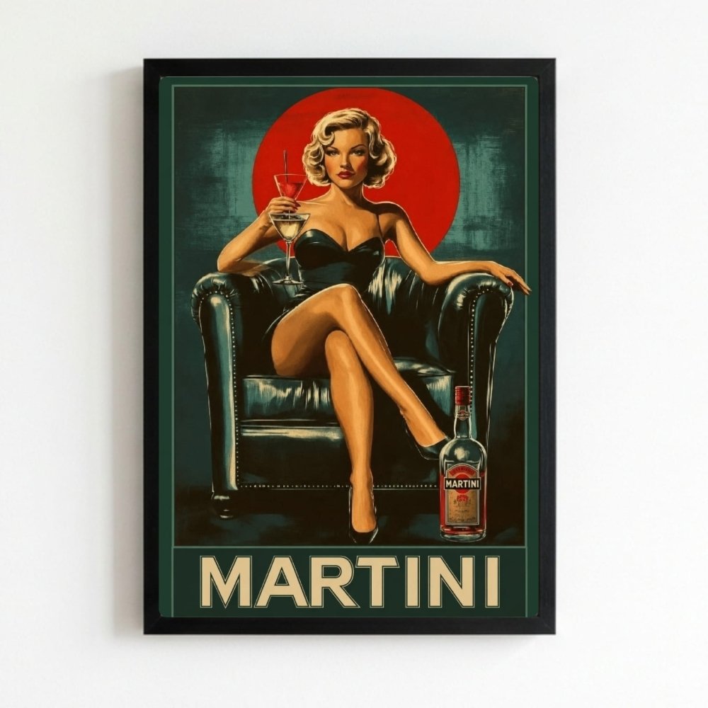 bar and restaurant decoration, martini marilyn monroe - Vibes Districtbar and restaurant decoration, martini marilyn monroe poster NeroVibes District