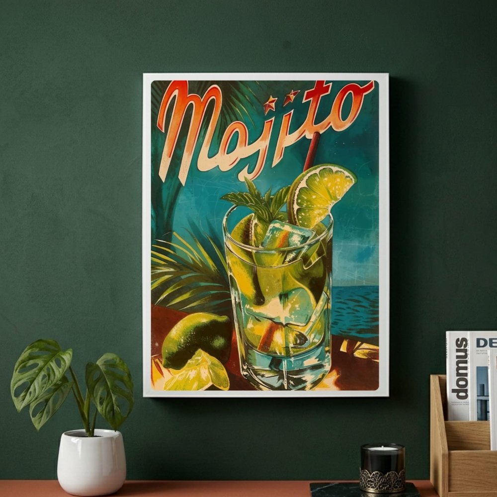 bar and restaurant decoration, mojito - Vibes Districtbar and restaurant decoration, mojito poster BiancoVibes District