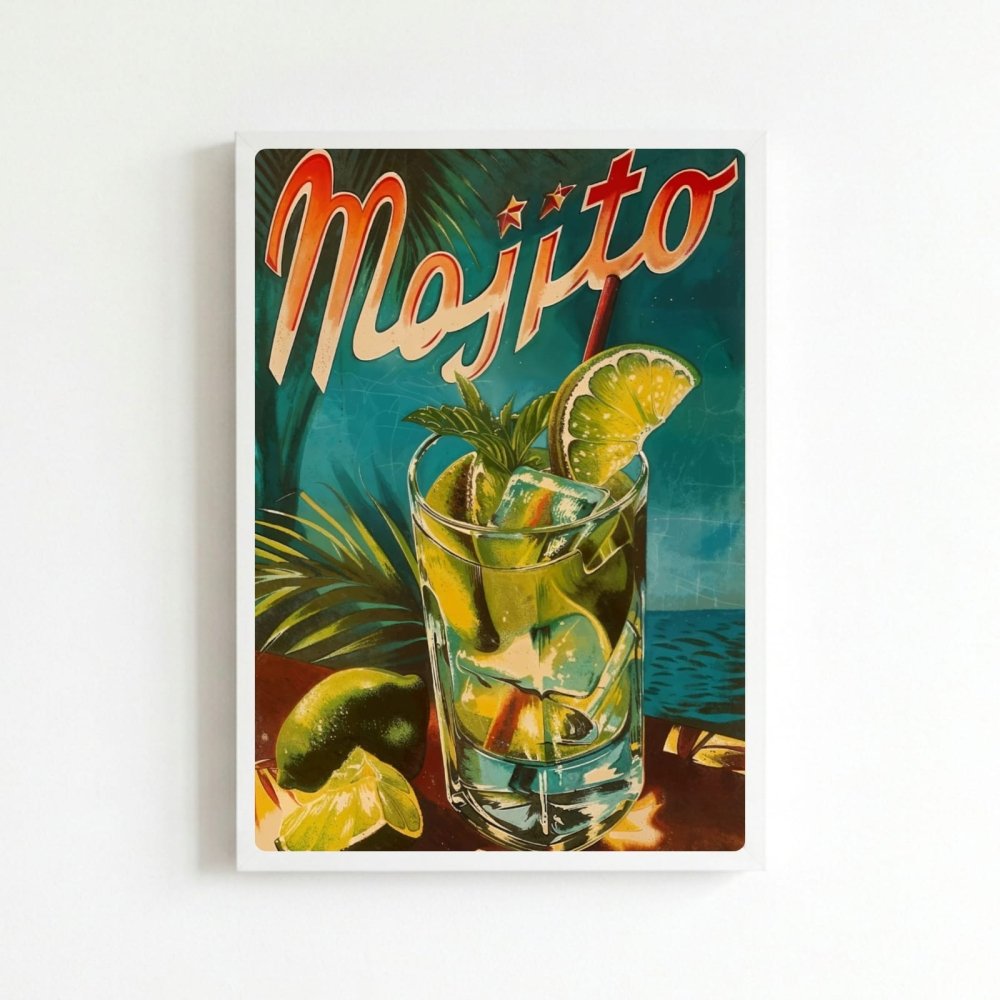 bar and restaurant decoration, mojito - Vibes Districtbar and restaurant decoration, mojito poster BiancoVibes District