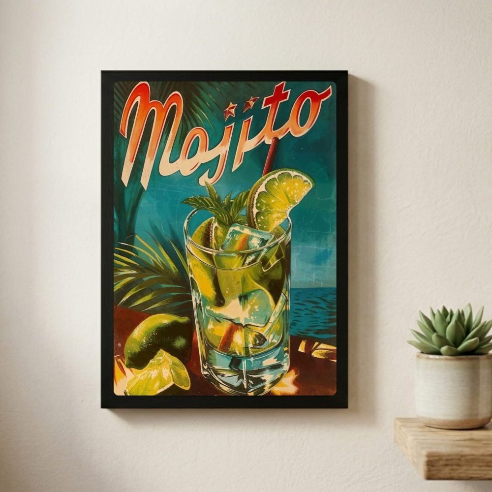 bar and restaurant decoration, mojito - Vibes Districtbar and restaurant decoration, mojito poster BiancoVibes District
