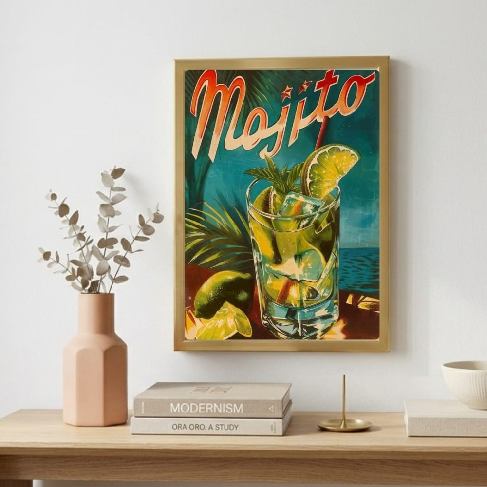 bar and restaurant decoration, mojito - Vibes Districtbar and restaurant decoration, mojito poster BiancoVibes District