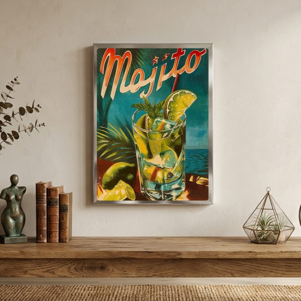 bar and restaurant decoration, mojito - Vibes Districtbar and restaurant decoration, mojito poster BiancoVibes District