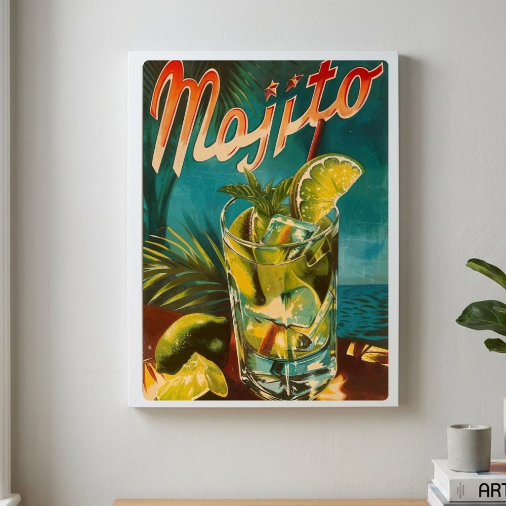 bar and restaurant decoration, mojito - Vibes Districtbar and restaurant decoration, mojito poster BiancoVibes District