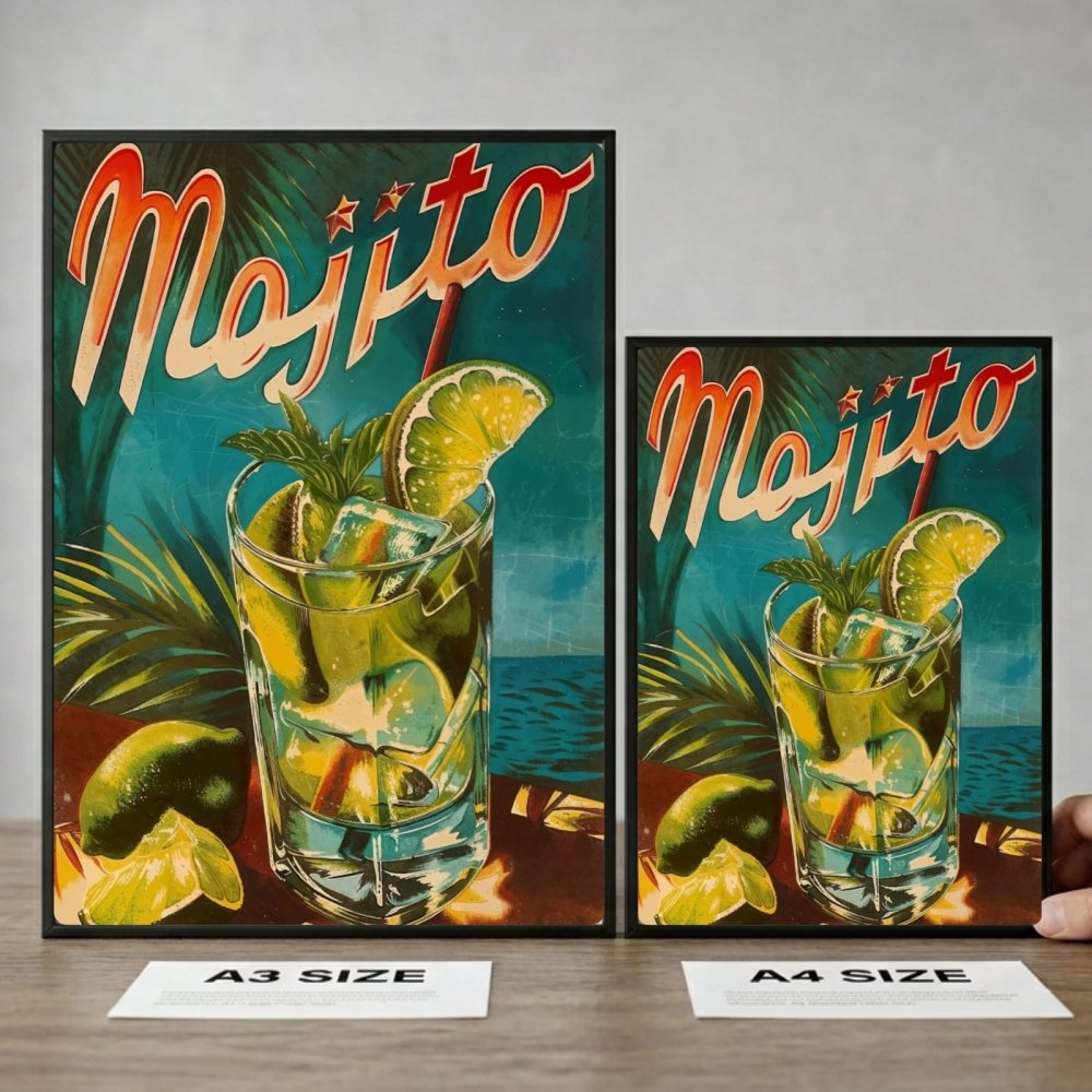 bar and restaurant decoration, mojito - Vibes Districtbar and restaurant decoration, mojito poster BiancoVibes District