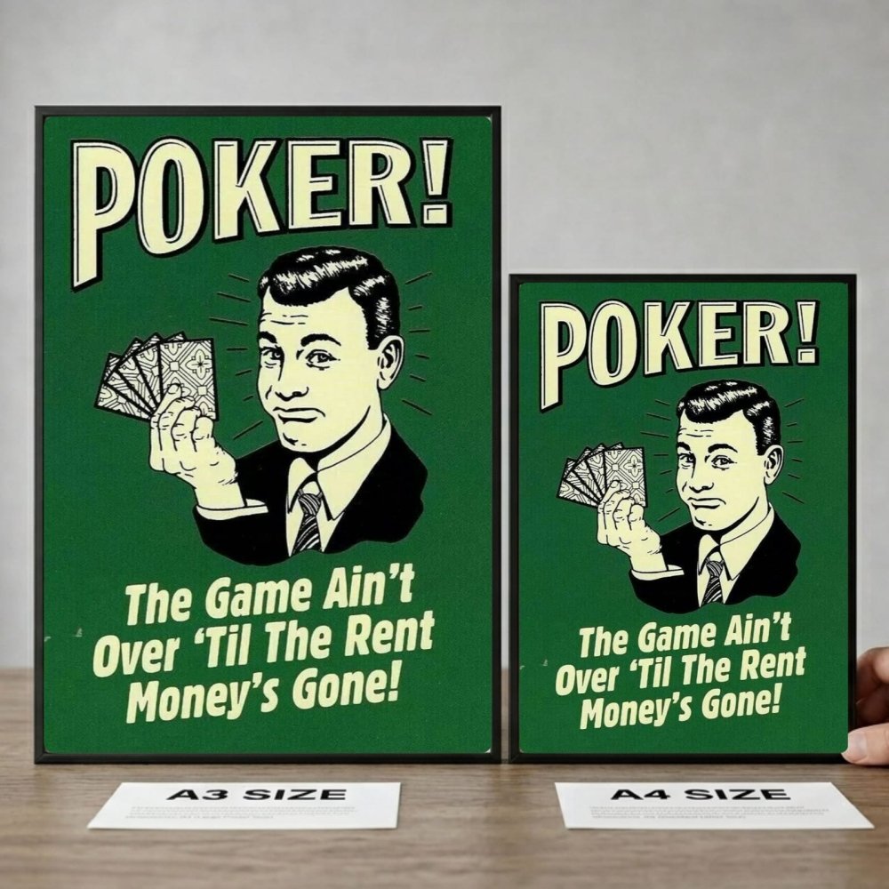 bar and restaurant decoration poker - Vibes Districtbar and restaurant decoration poker poster GoldVibes District