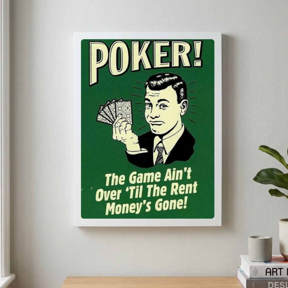 bar and restaurant decoration poker - Vibes Districtbar and restaurant decoration poker poster GoldVibes District