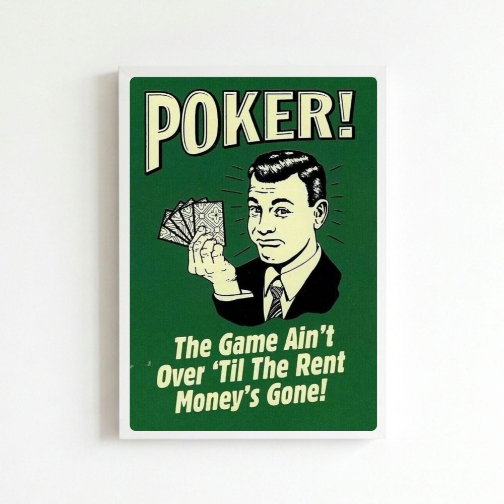 bar and restaurant decoration poker - Vibes Districtbar and restaurant decoration poker poster BiancoVibes District