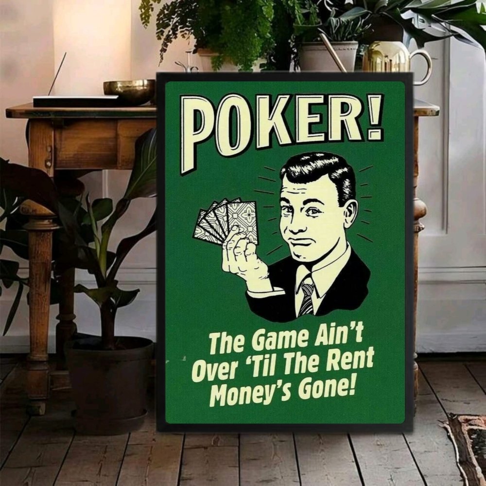 bar and restaurant decoration poker - Vibes Districtbar and restaurant decoration poker poster GoldVibes District