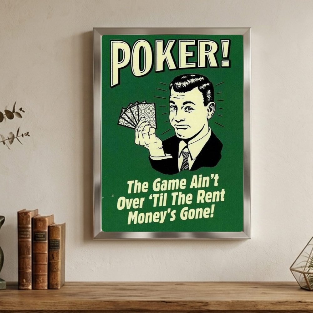 bar and restaurant decoration poker - Vibes Districtbar and restaurant decoration poker poster GoldVibes District