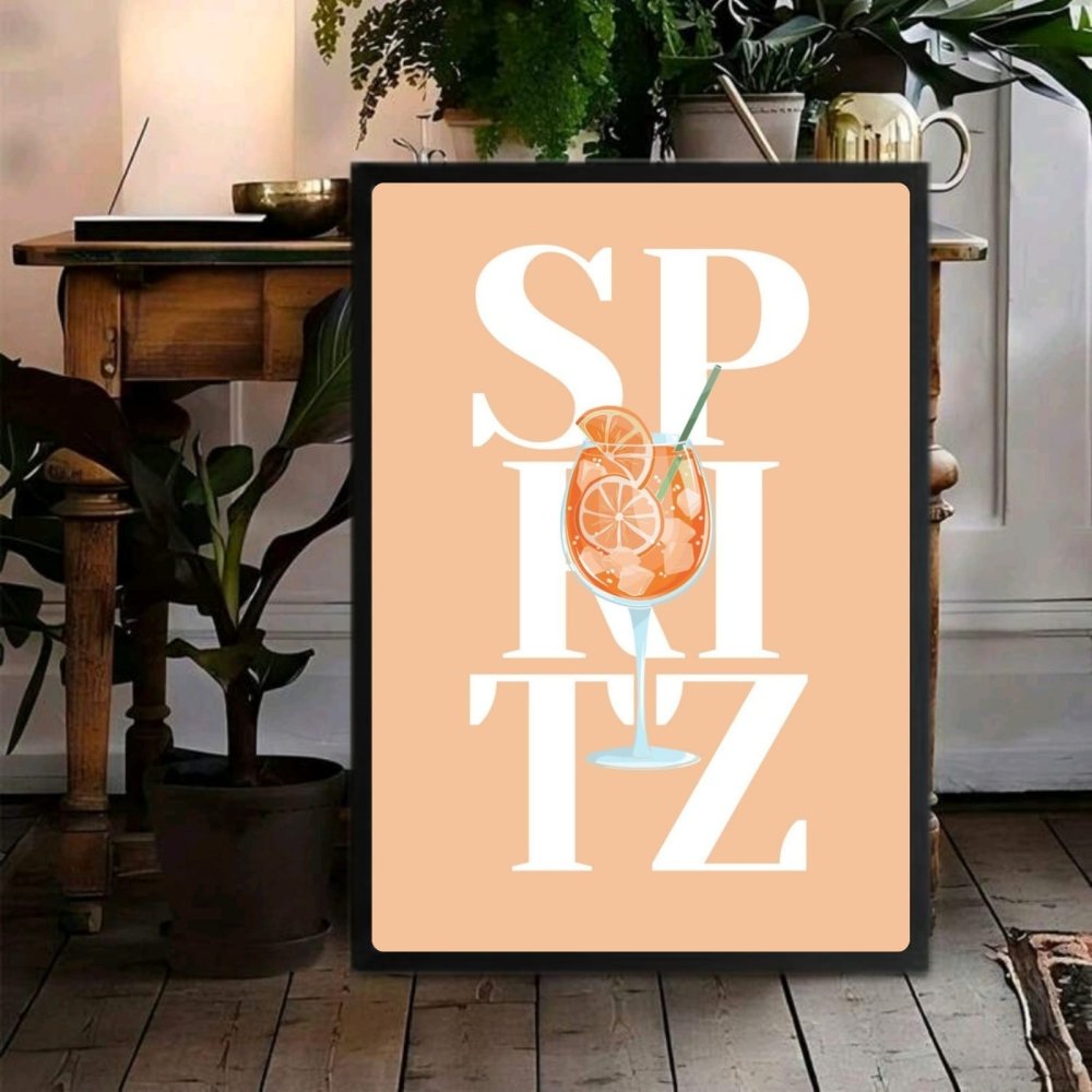 bar and restaurant decoration, spritz - Vibes Districtbar and restaurant decoration, spritz poster GoldVibes District