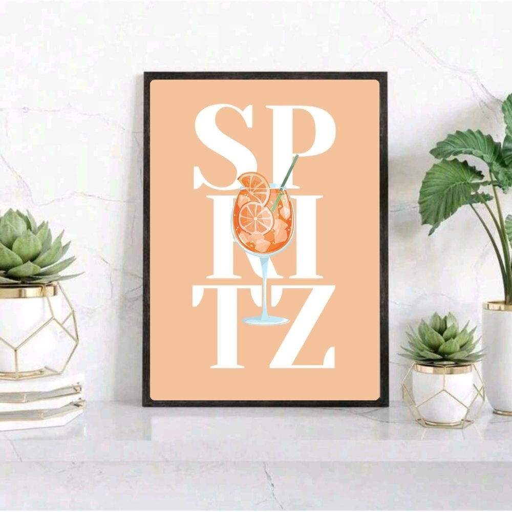 bar and restaurant decoration, spritz - Vibes Districtbar and restaurant decoration, spritz poster GoldVibes District