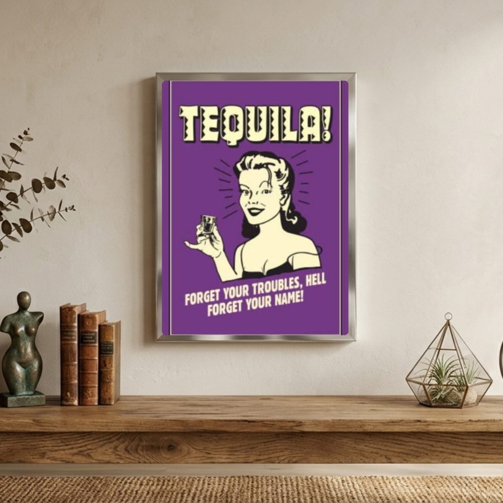 bar and restaurant decoration, tequila - Vibes Districtbar and restaurant decoration, tequila poster SilverVibes District