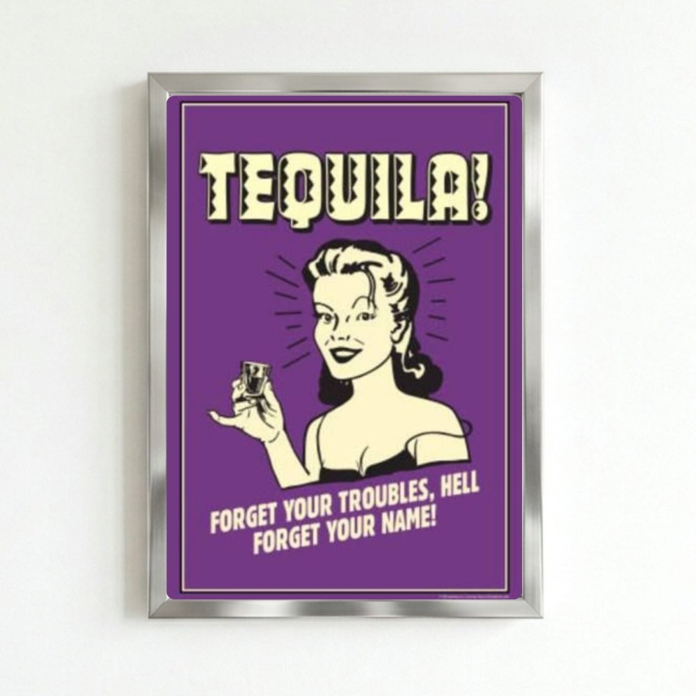 bar and restaurant decoration, tequila - Vibes Districtbar and restaurant decoration, tequila poster SilverVibes District