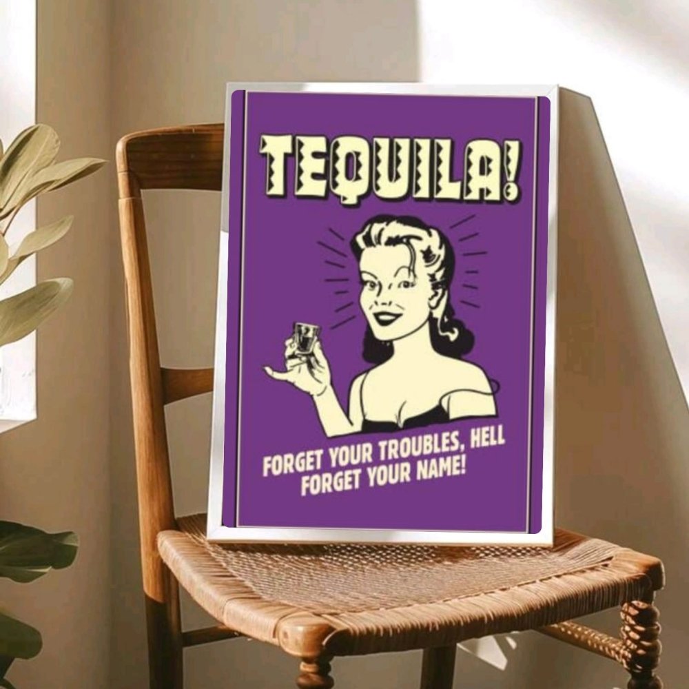 bar and restaurant decoration, tequila - Vibes Districtbar and restaurant decoration, tequila poster SilverVibes District