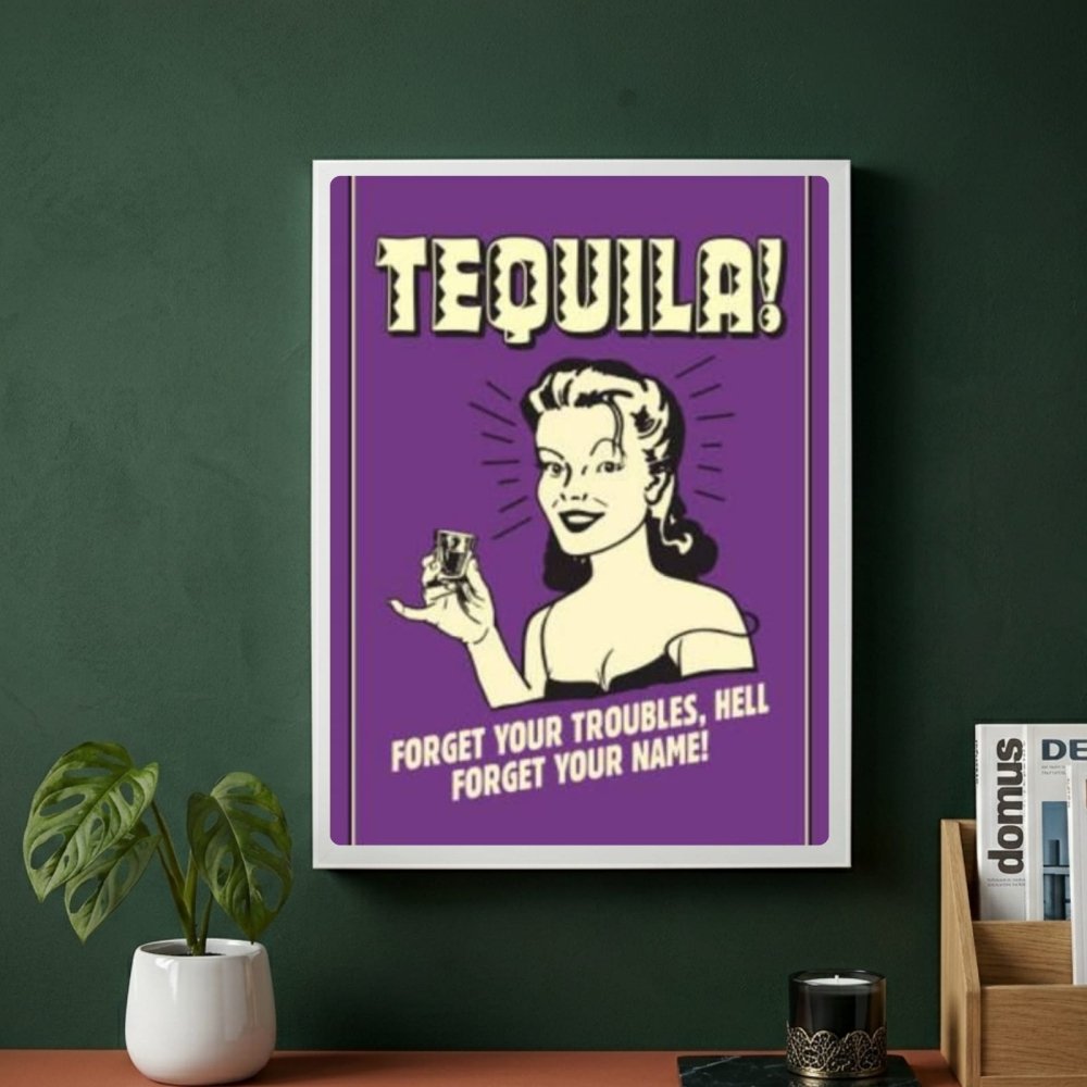 bar and restaurant decoration, tequila - Vibes Districtbar and restaurant decoration, tequila poster SilverVibes District