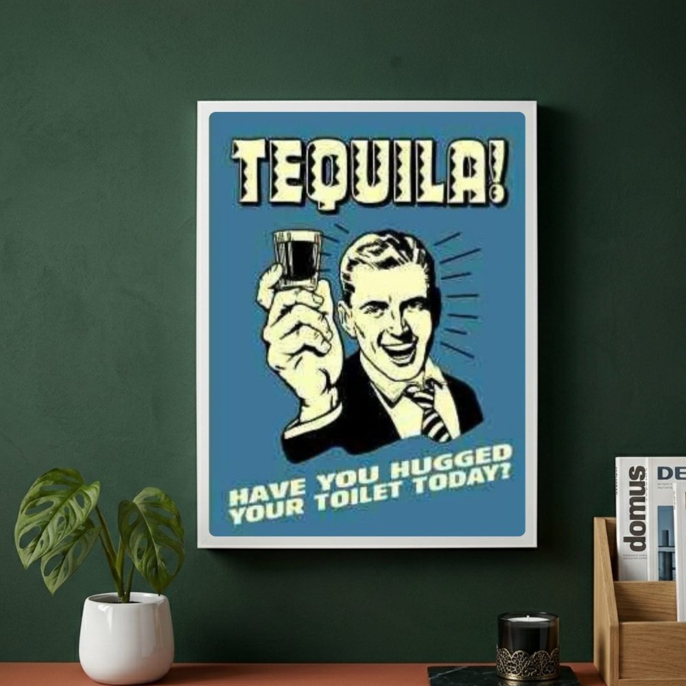 bar and restaurant decoration, tequila - Vibes Districtbar and restaurant decoration, tequila poster SilverVibes District