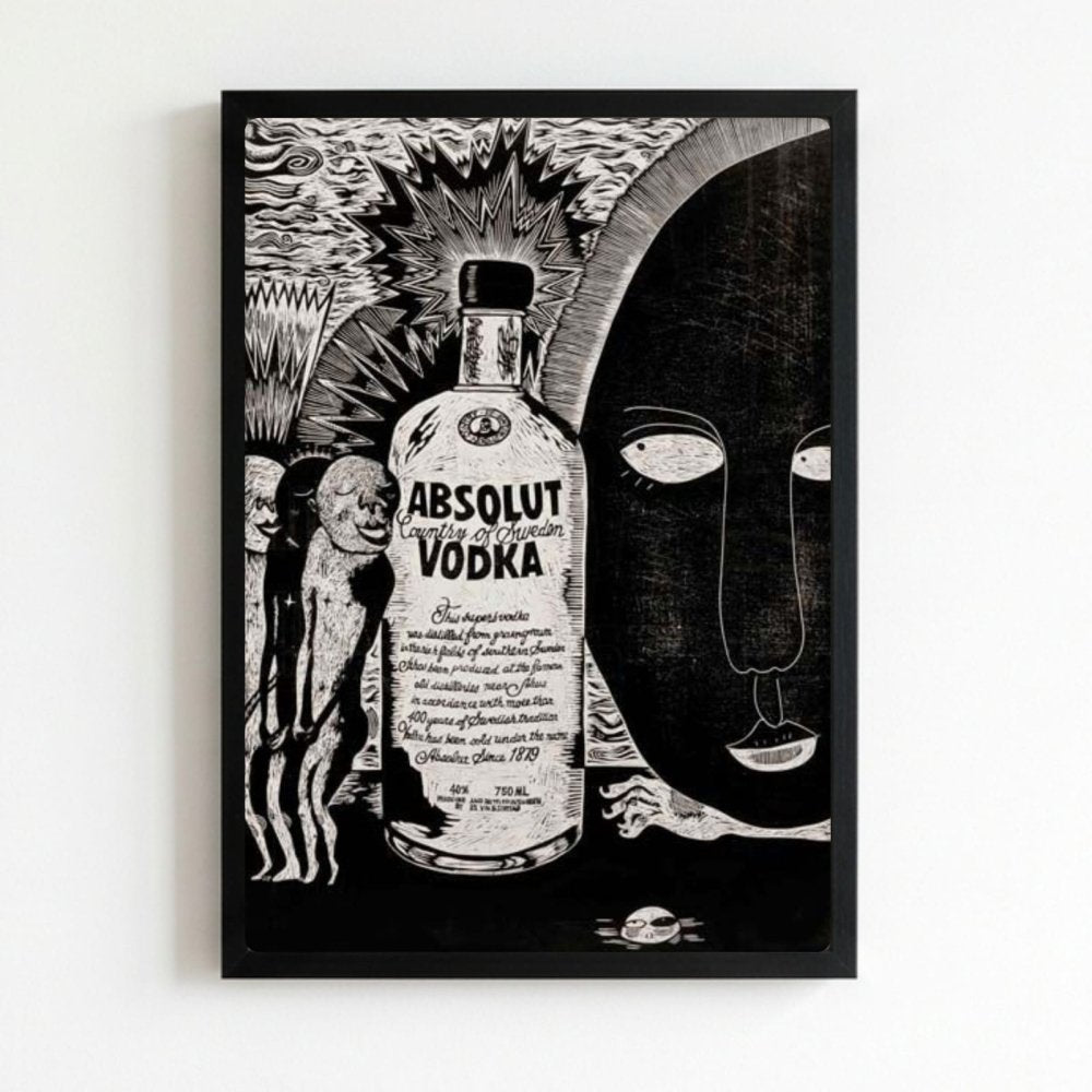 bar and restaurant decoration, vodka - Vibes Districtbar and restaurant decoration, vodka poster NeroVibes District