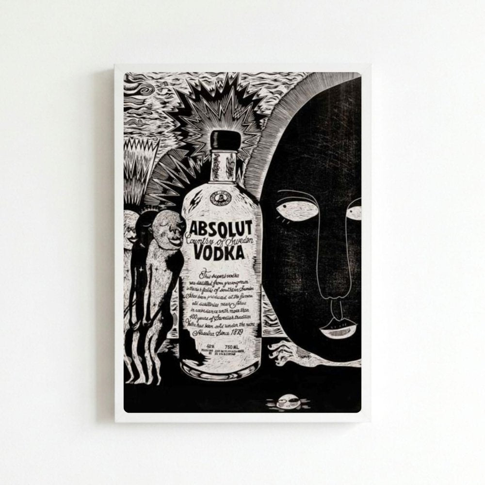 bar and restaurant decoration, vodka - Vibes Districtbar and restaurant decoration, vodka poster BiancoVibes District