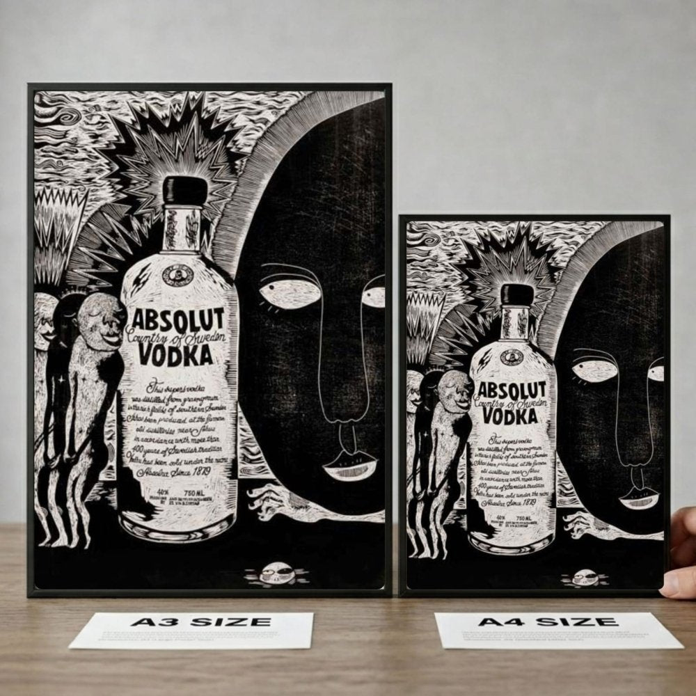 bar and restaurant decoration, vodka - Vibes Districtbar and restaurant decoration, vodka poster SilverVibes District