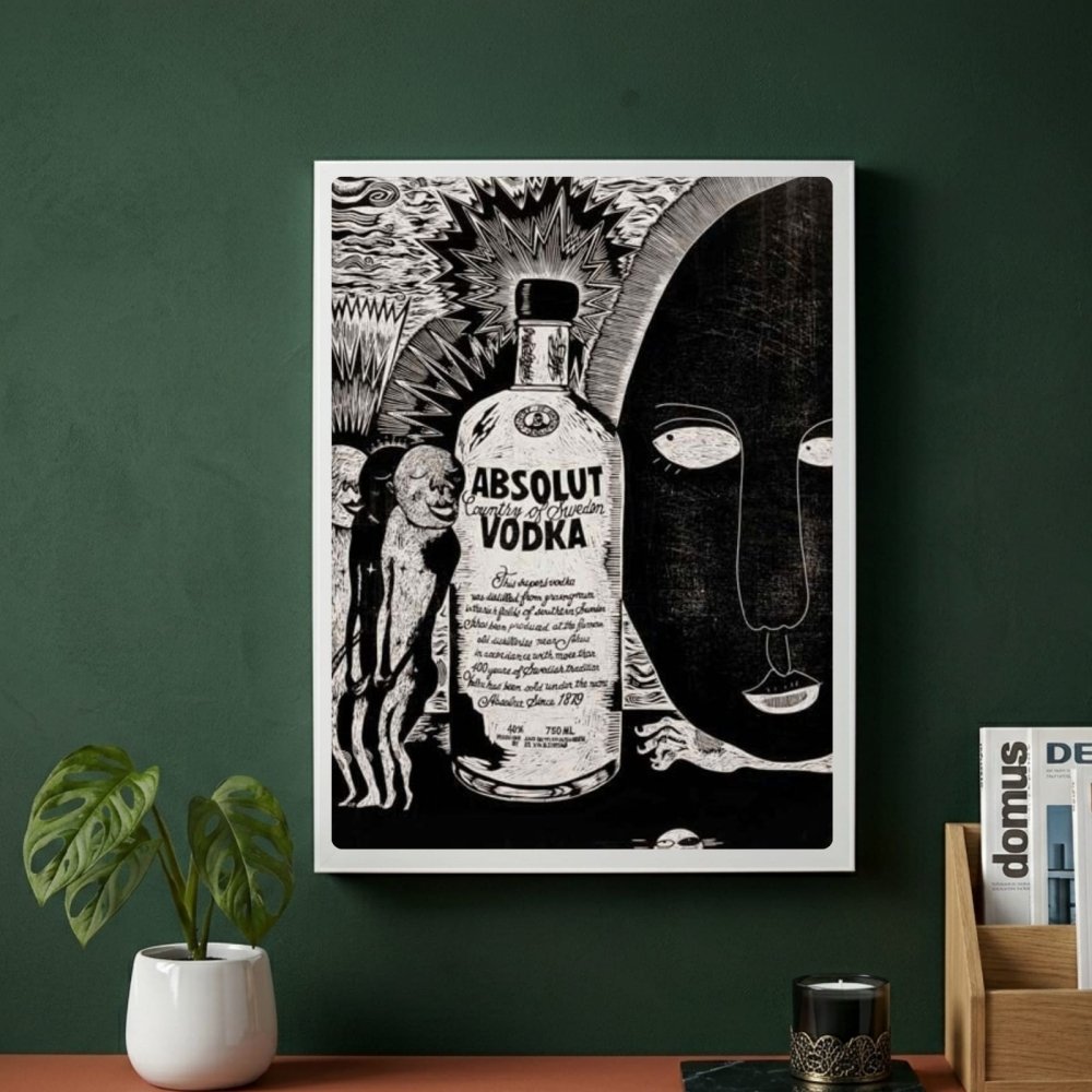 bar and restaurant decoration, vodka - Vibes Districtbar and restaurant decoration, vodka poster SilverVibes District