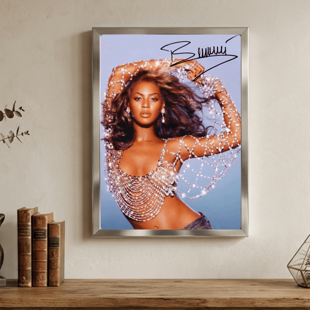 Beyoncé Poster with Frame - Vibes DistrictBeyoncé Poster with Frame poster GoldVibes District