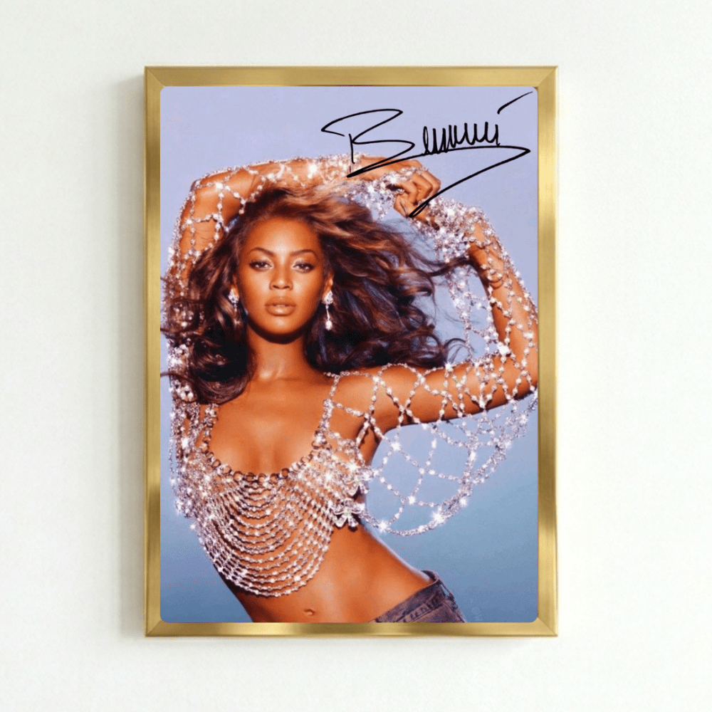 Beyoncé Poster with Frame - Vibes DistrictBeyoncé Poster with Frame poster GoldVibes District