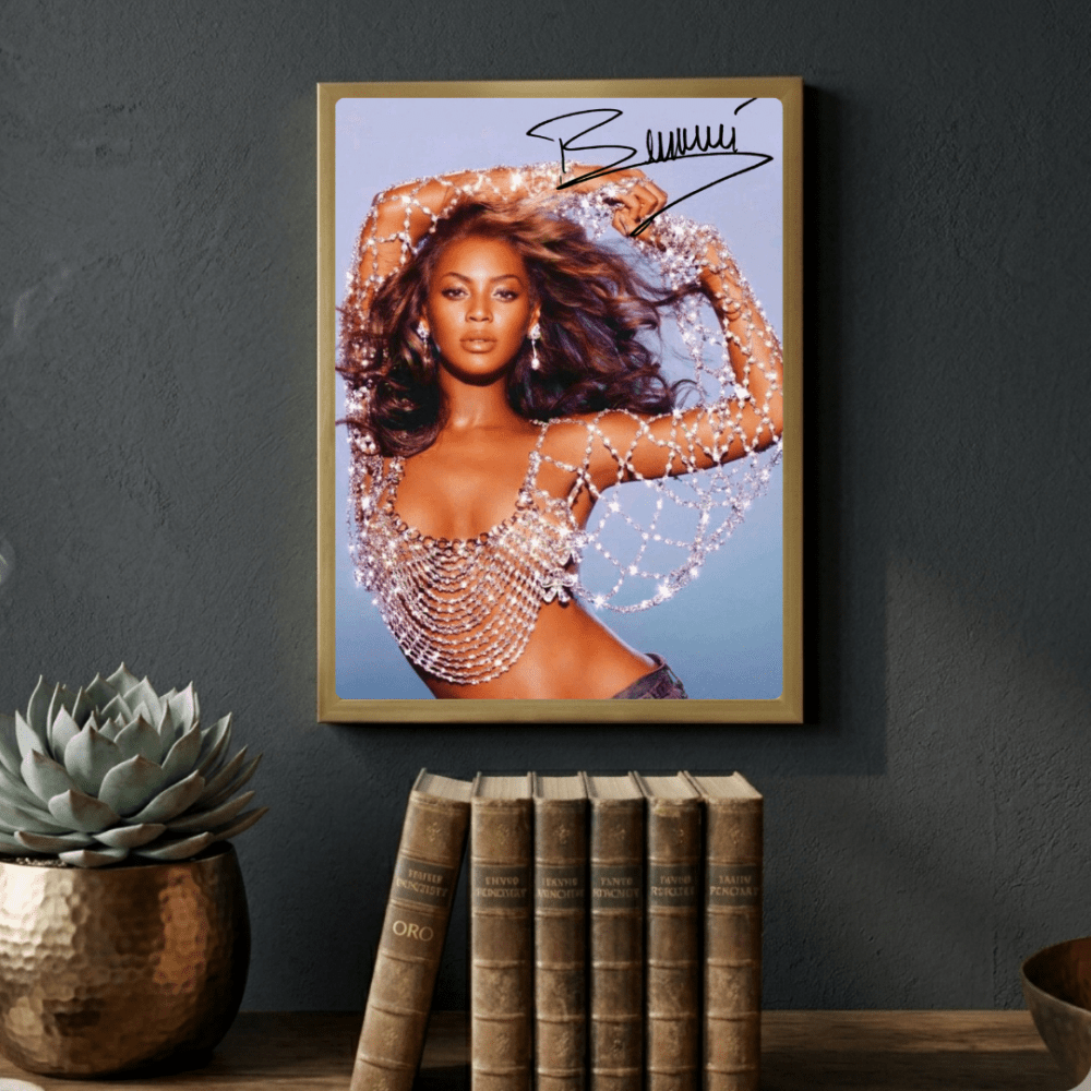 Beyoncé Poster with Frame - Vibes DistrictBeyoncé Poster with Frame poster GoldVibes District