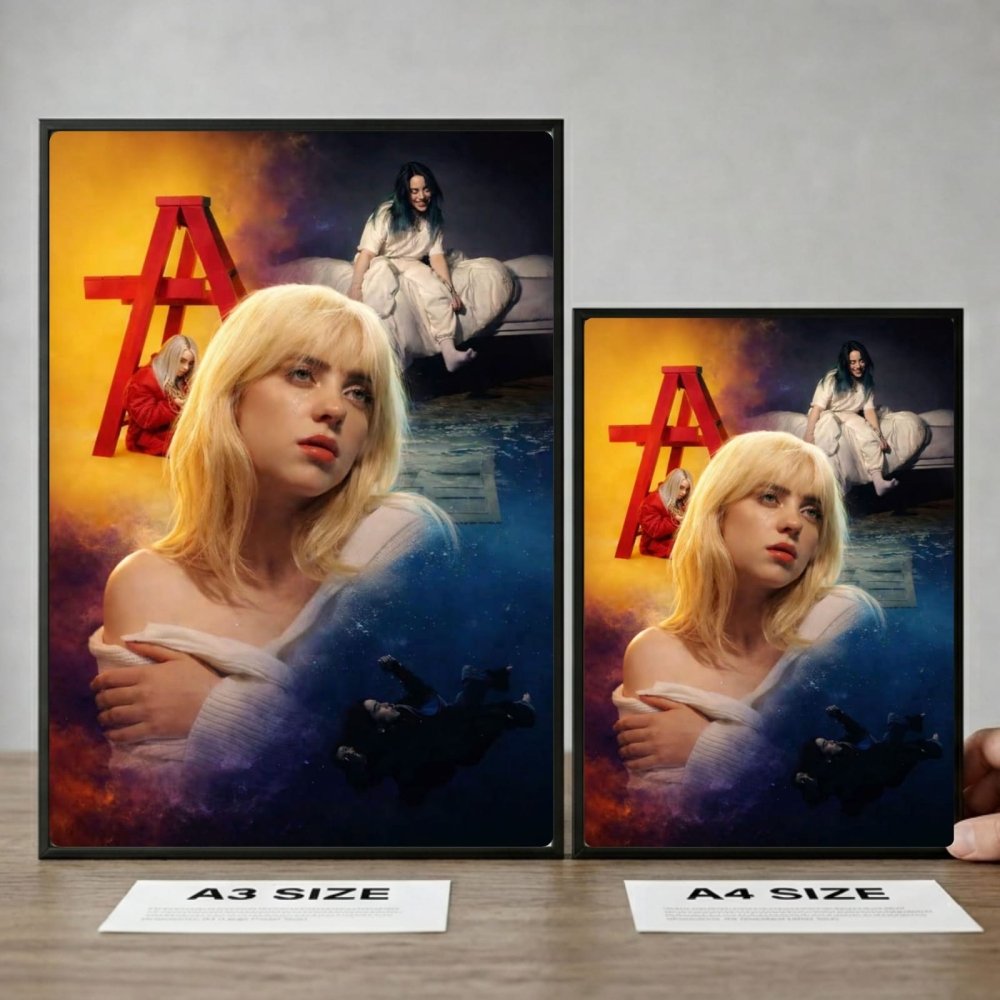 billie eilish - Vibes Districtbillie eilish poster SilverVibes District