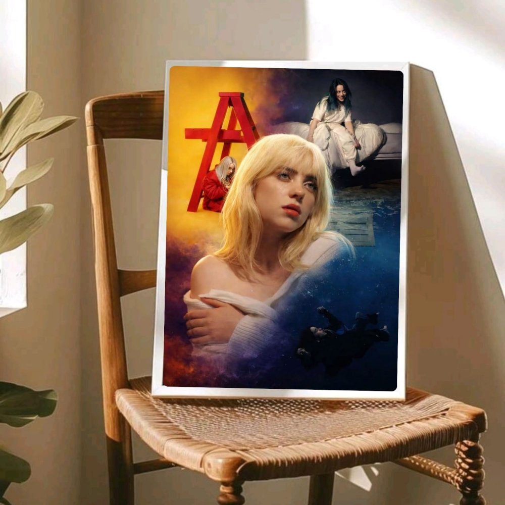 billie eilish - Vibes Districtbillie eilish poster SilverVibes District