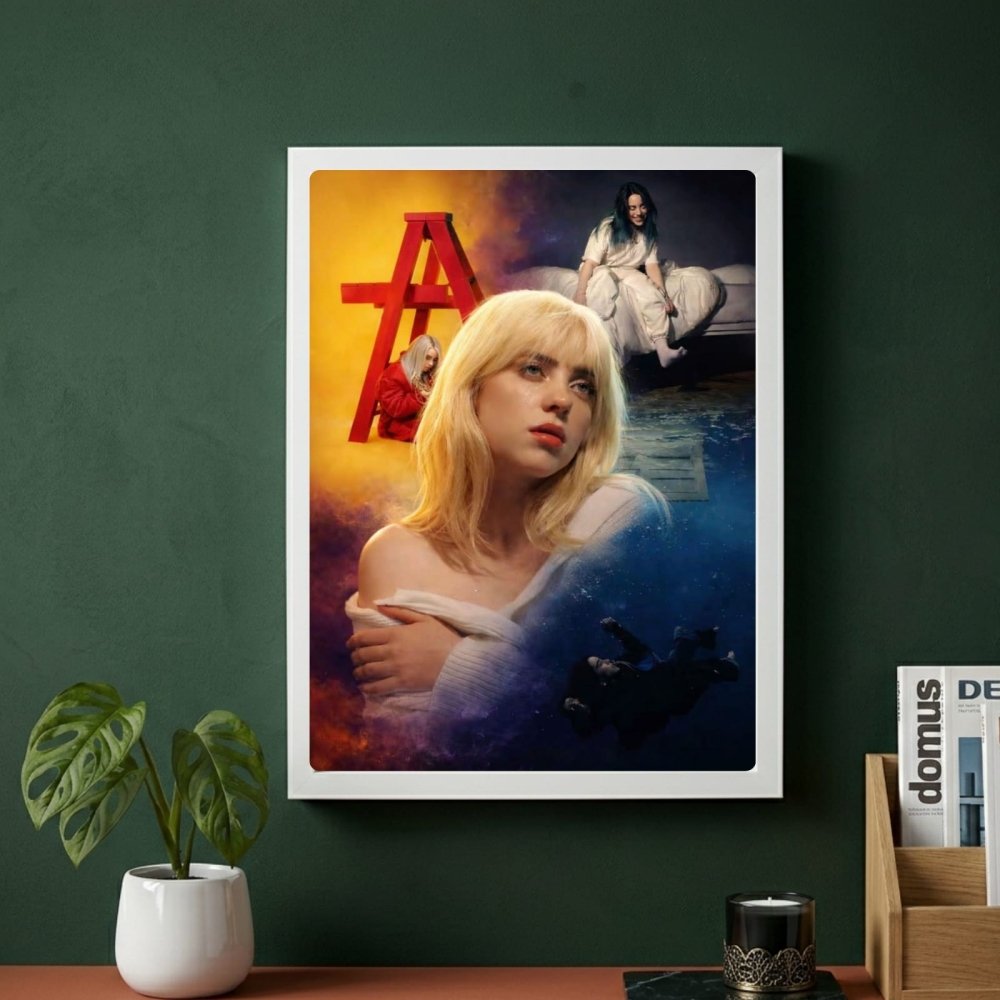 billie eilish - Vibes Districtbillie eilish poster SilverVibes District
