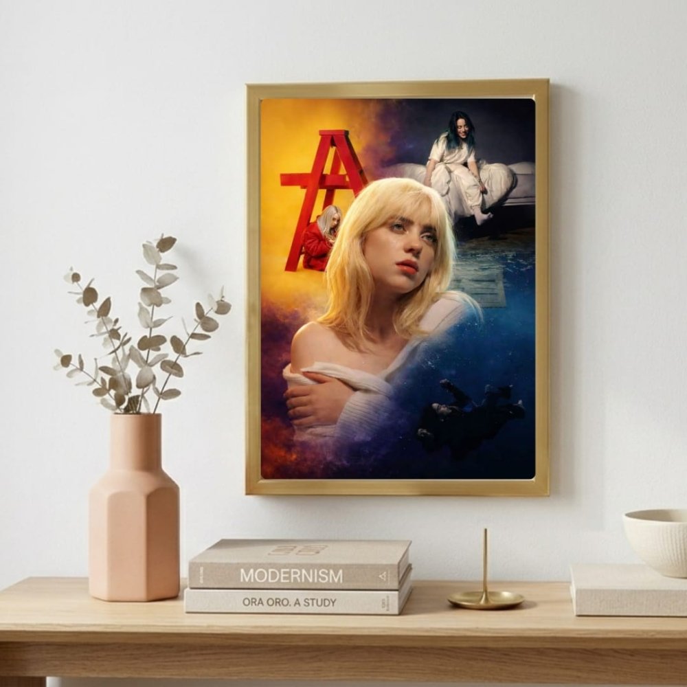 billie eilish - Vibes Districtbillie eilish poster SilverVibes District