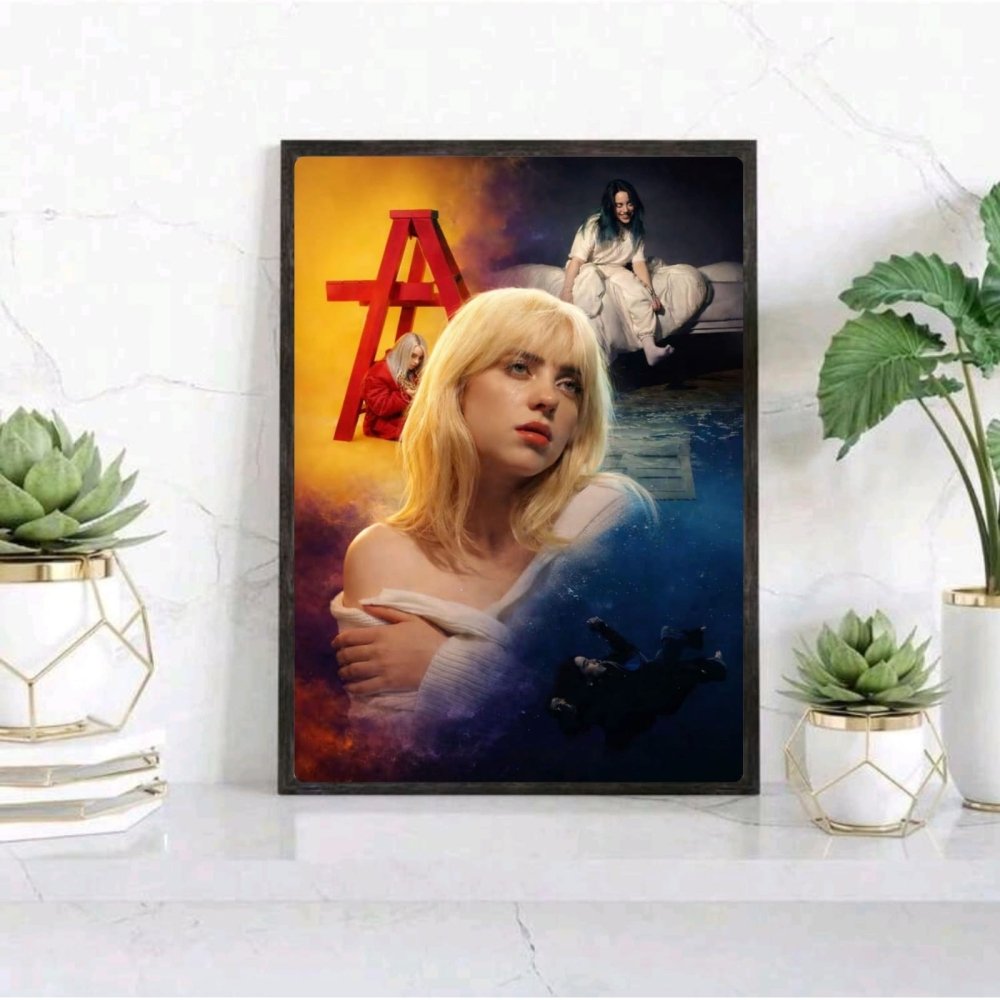 billie eilish - Vibes Districtbillie eilish poster SilverVibes District
