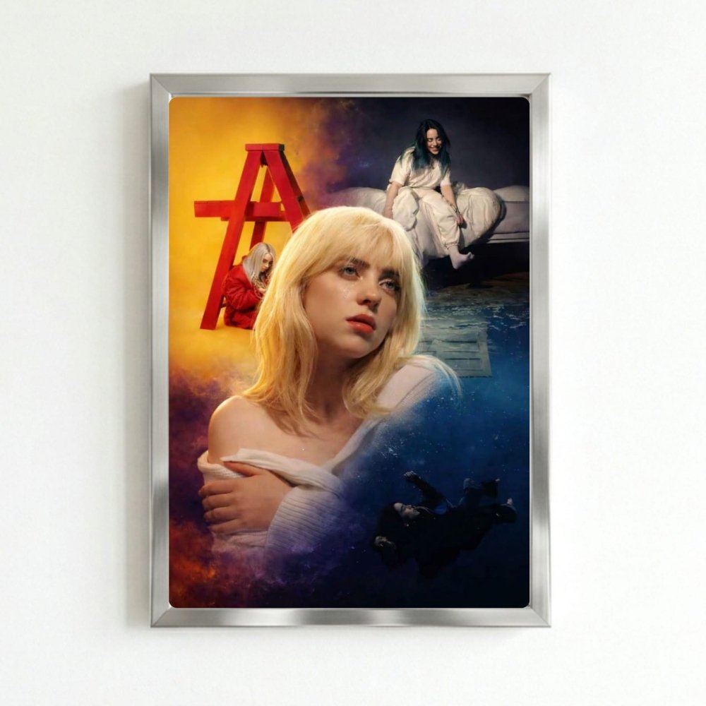 billie eilish - Vibes Districtbillie eilish poster SilverVibes District
