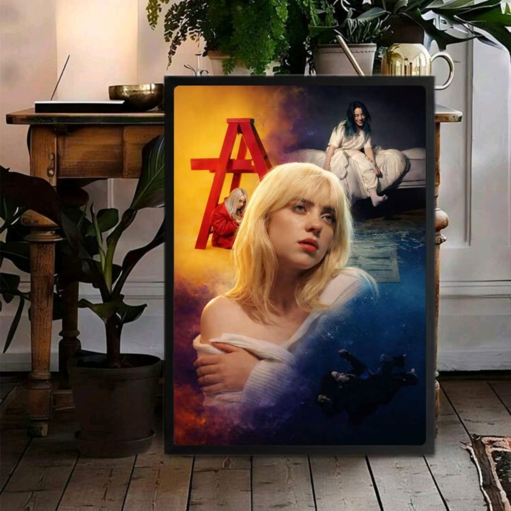 billie eilish - Vibes Districtbillie eilish poster SilverVibes District