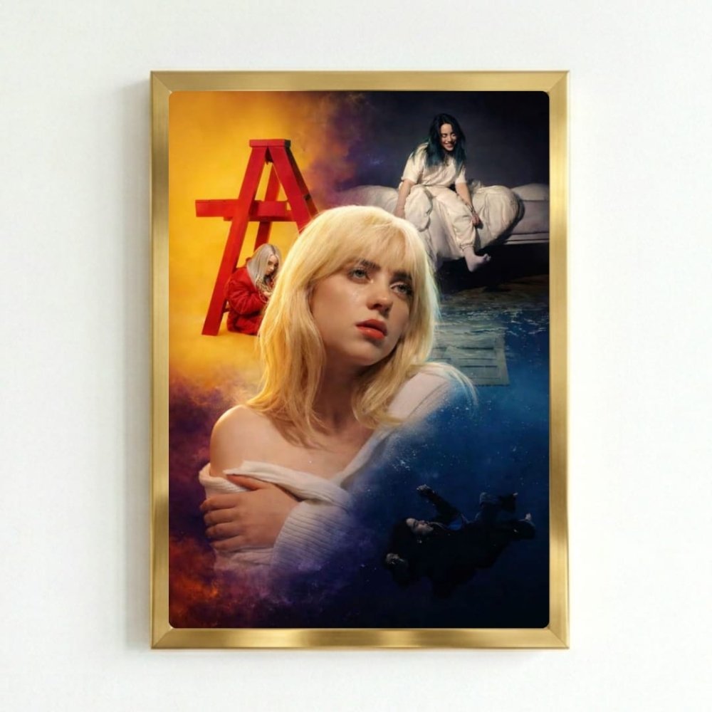 billie eilish - Vibes Districtbillie eilish poster GoldVibes District