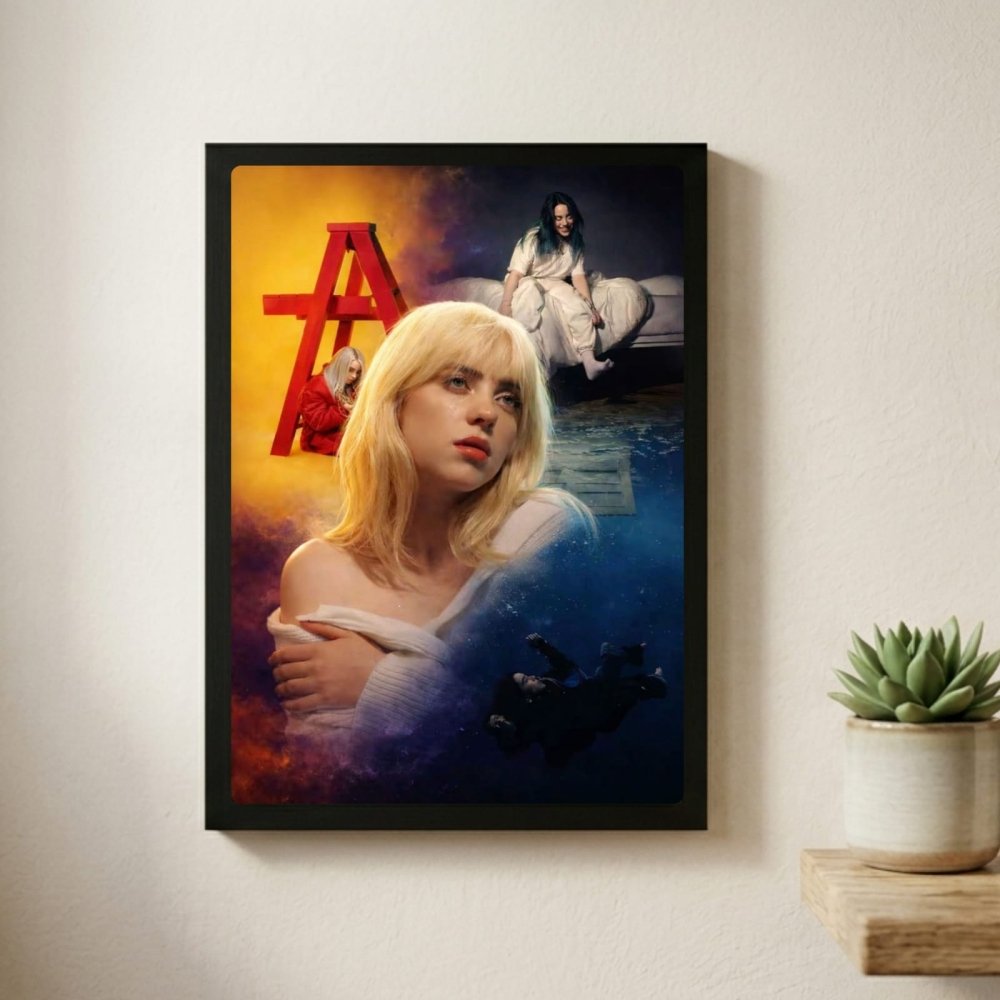 billie eilish - Vibes Districtbillie eilish poster SilverVibes District