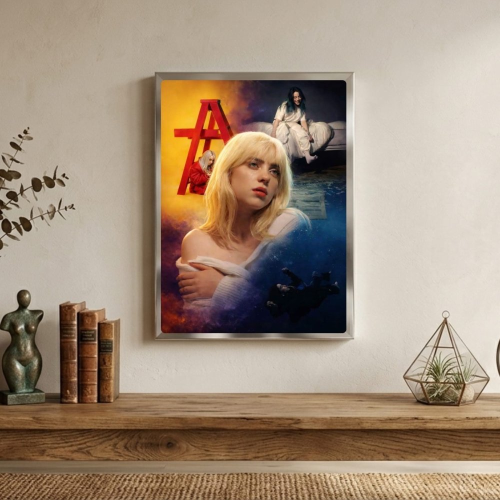 billie eilish - Vibes Districtbillie eilish poster SilverVibes District