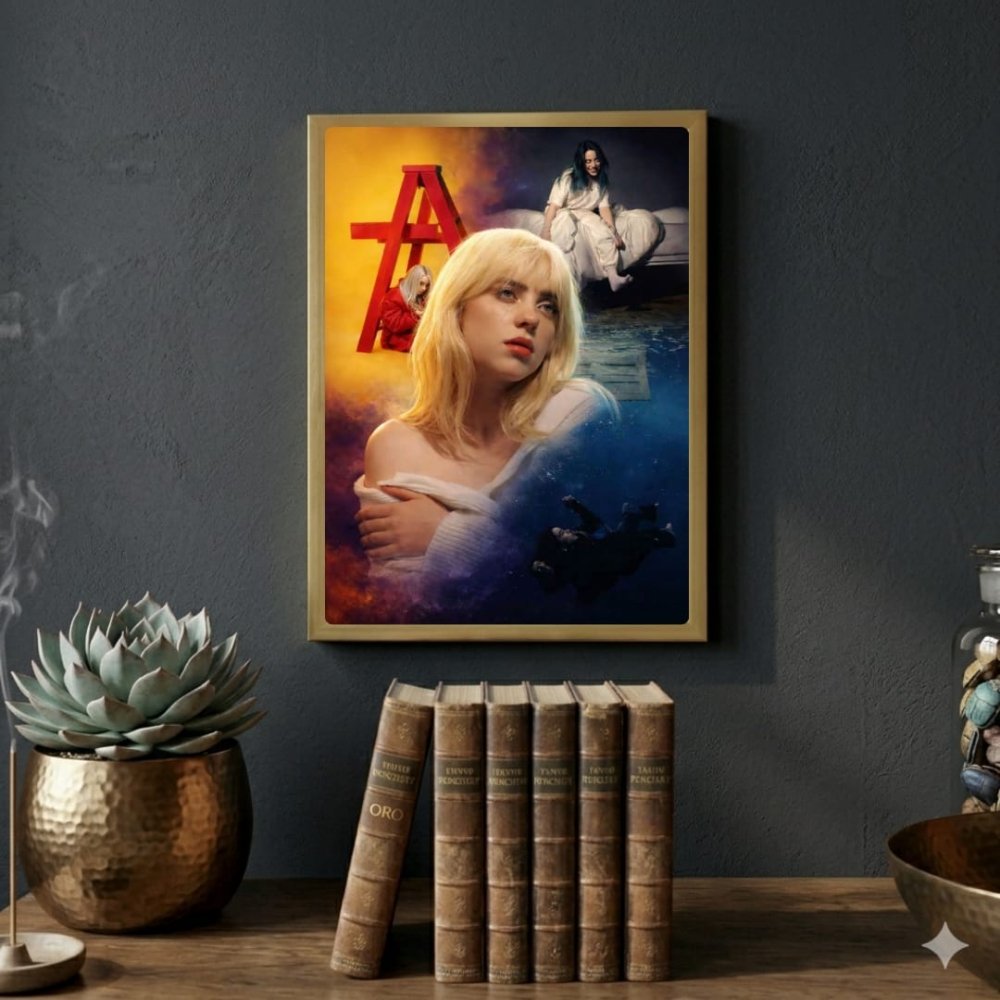 billie eilish - Vibes Districtbillie eilish poster SilverVibes District