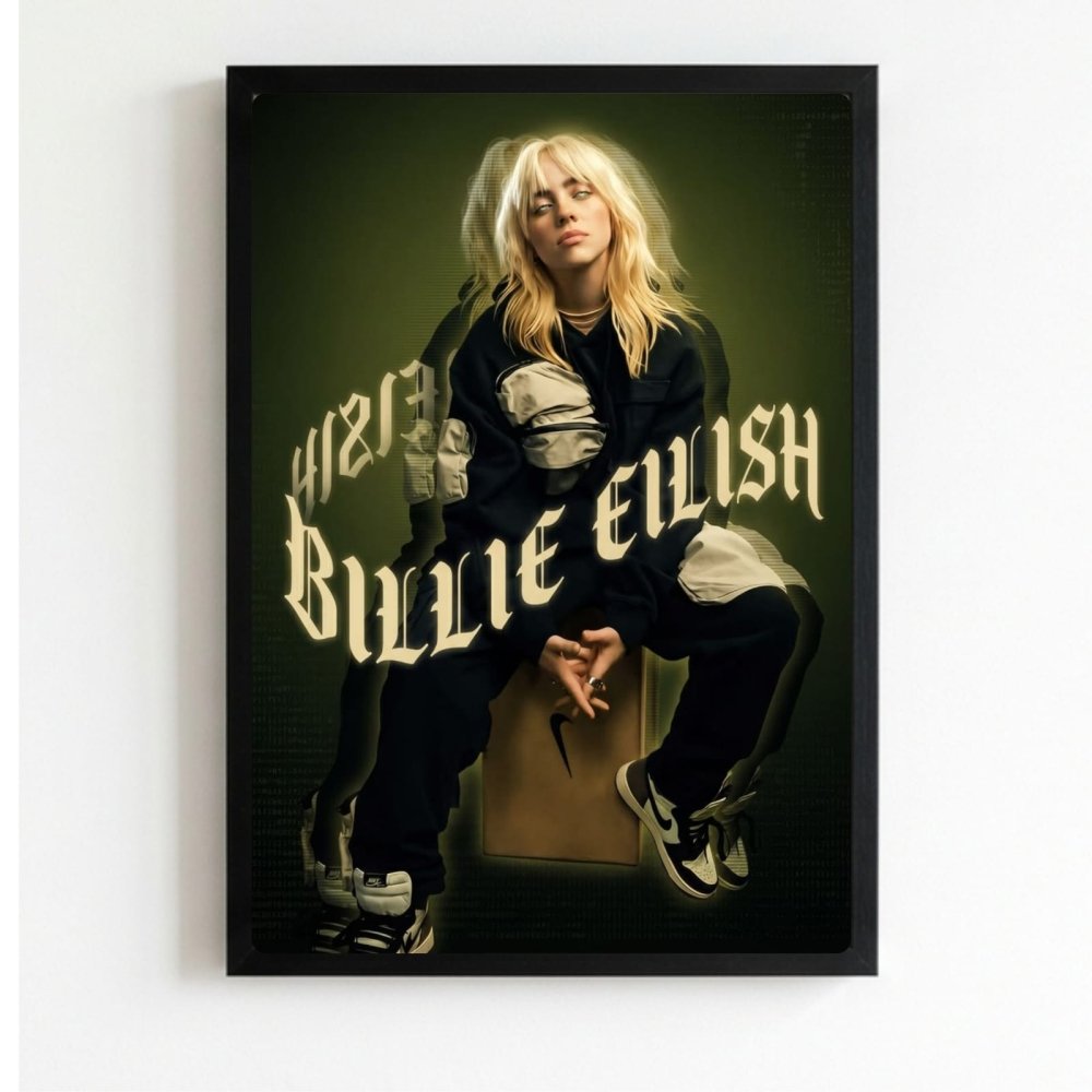 Billie Eilish - Happier Than Ever Poster with Frame - Vibes DistrictBillie Eilish - Happier Than Ever Poster with Frame poster NeroVibes District