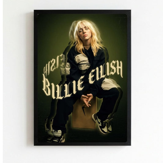Billie Eilish - Happier Than Ever Poster with Frame - Vibes DistrictBillie Eilish - Happier Than Ever Poster with Frame poster NeroVibes District