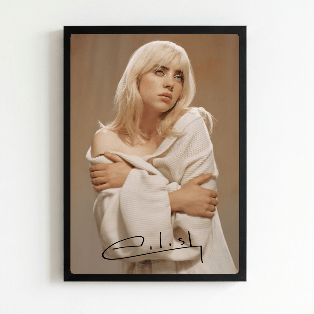 Billie Eilish - Happier Than Ever Poster with Frame - Vibes DistrictBillie Eilish - Happier Than Ever Poster with Frame poster NeroVibes District
