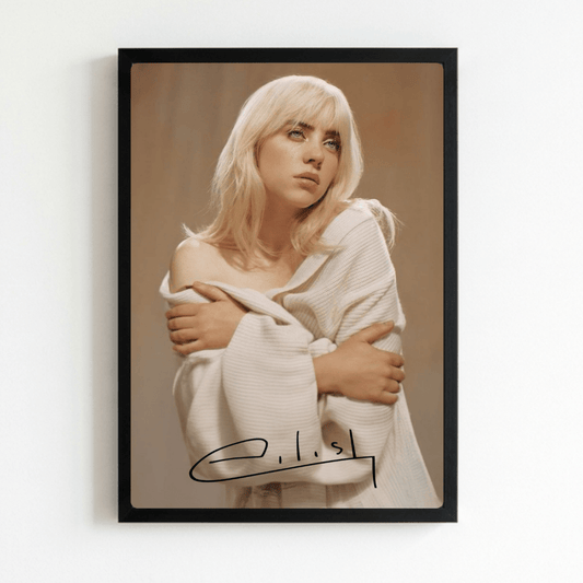 Billie Eilish - Happier Than Ever Poster with Frame - Vibes DistrictBillie Eilish - Happier Than Ever Poster with Frame poster NeroVibes District