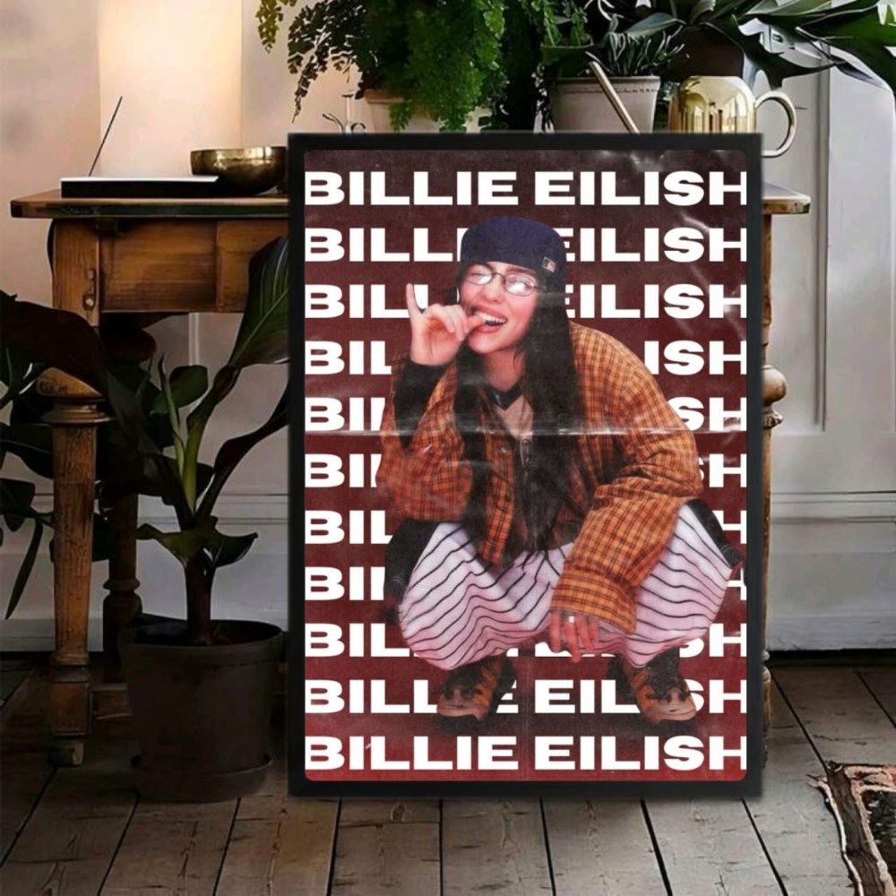 Billie Eilish - Hit Me Hard And Soft Poster with Frame - Vibes DistrictBillie Eilish - Hit Me Hard And Soft Poster with Frame poster SilverVibes District