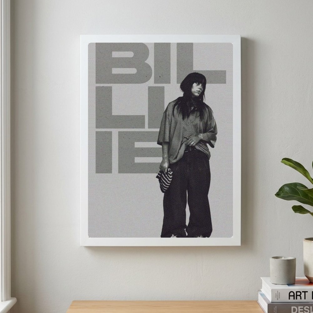 Billie Eilish - Hit Me Hard And Soft Poster with Frame - Vibes DistrictBillie Eilish - Hit Me Hard And Soft Poster with Frame poster GoldVibes District