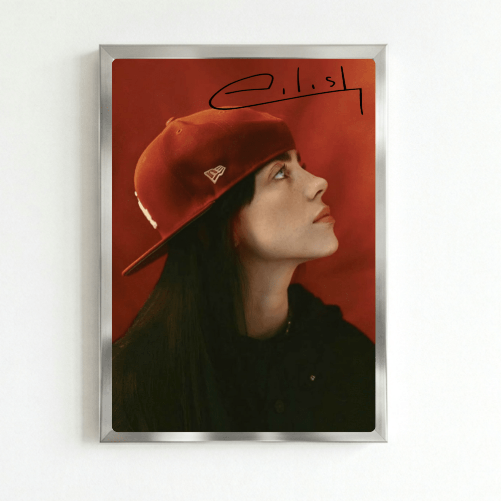 Billie Eilish - Hit Me Hard And Soft Poster with Frame - Vibes DistrictBillie Eilish - Hit Me Hard And Soft Poster with Frame poster SilverVibes District