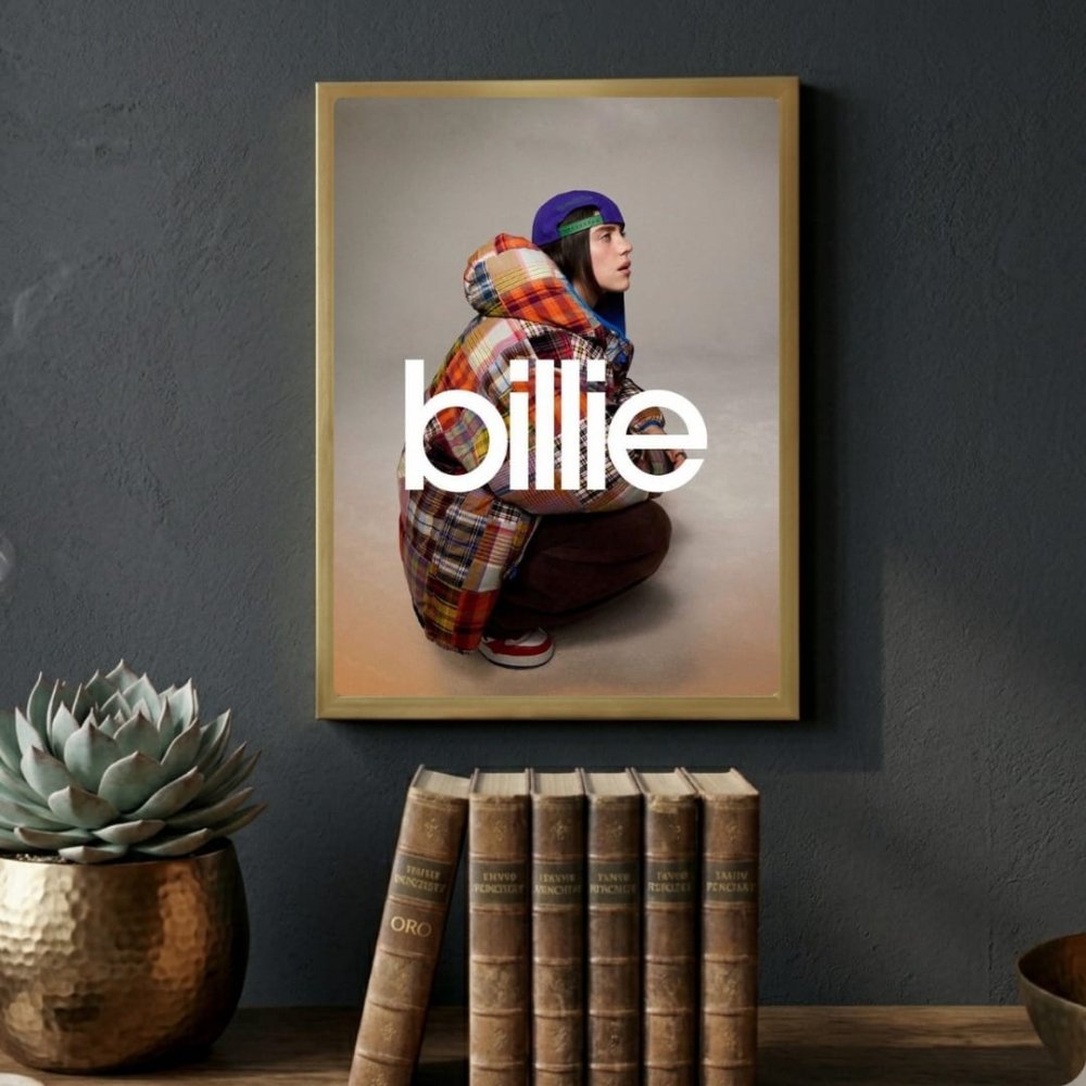 Billie Eilish - Hit Me Hard And Soft Poster with Frame - Vibes DistrictBillie Eilish - Hit Me Hard And Soft Poster with Frame poster SilverVibes District