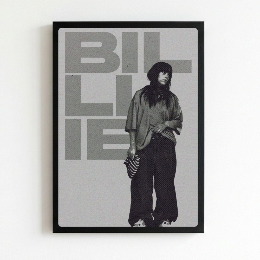 Billie Eilish - Hit Me Hard And Soft Poster with Frame - Vibes DistrictBillie Eilish - Hit Me Hard And Soft Poster with Frame poster NeroVibes District