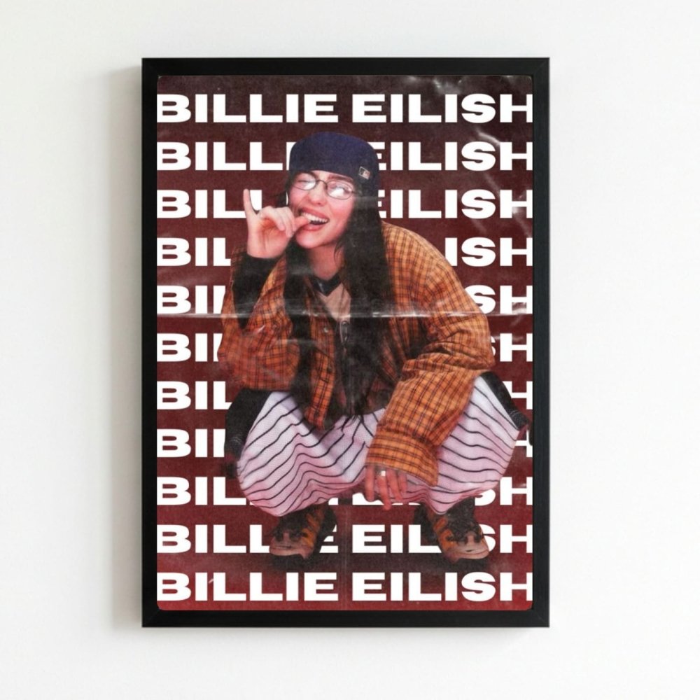 Billie Eilish - Hit Me Hard And Soft Poster with Frame - Vibes DistrictBillie Eilish - Hit Me Hard And Soft Poster with Frame poster NeroVibes District